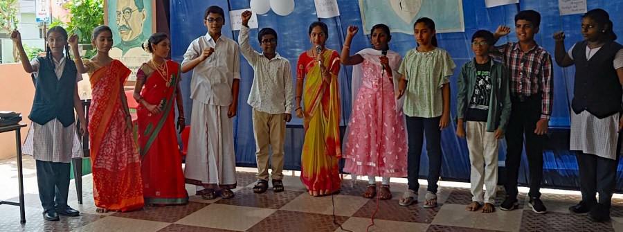 ద క్రాస్ వర్ద్ స్కూల్లో తెలుగు భాషా దినోత్సవం చాలా ఘనంగా&nbsp;జరుపుకున్నాము